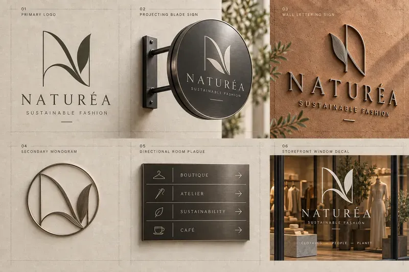 Minimalist Studio Signage Logo Kits