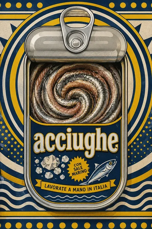 Retro Pop Art Tin Can Illustrations