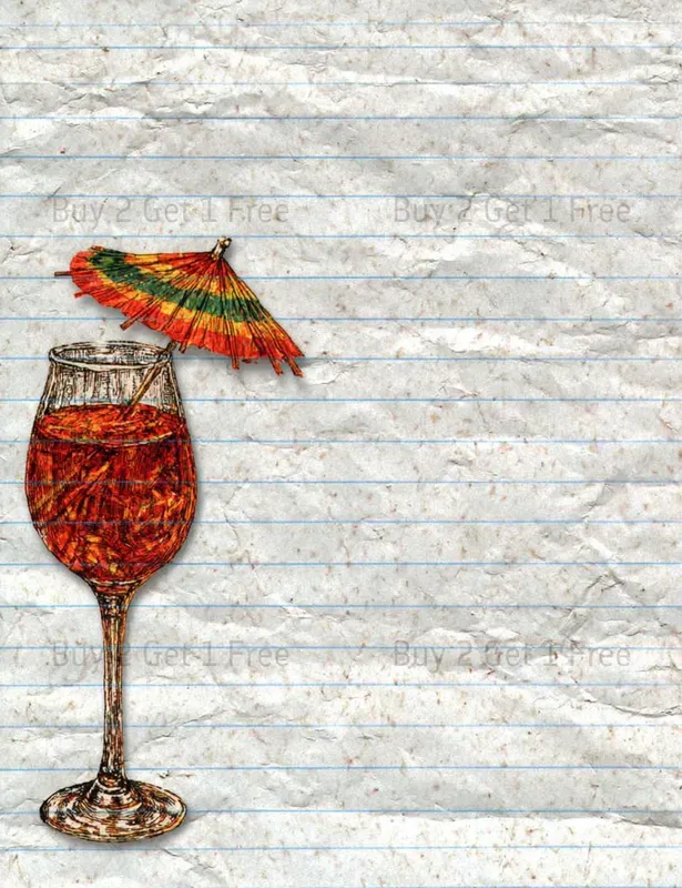 Vintage Circus Girl Plain Papers