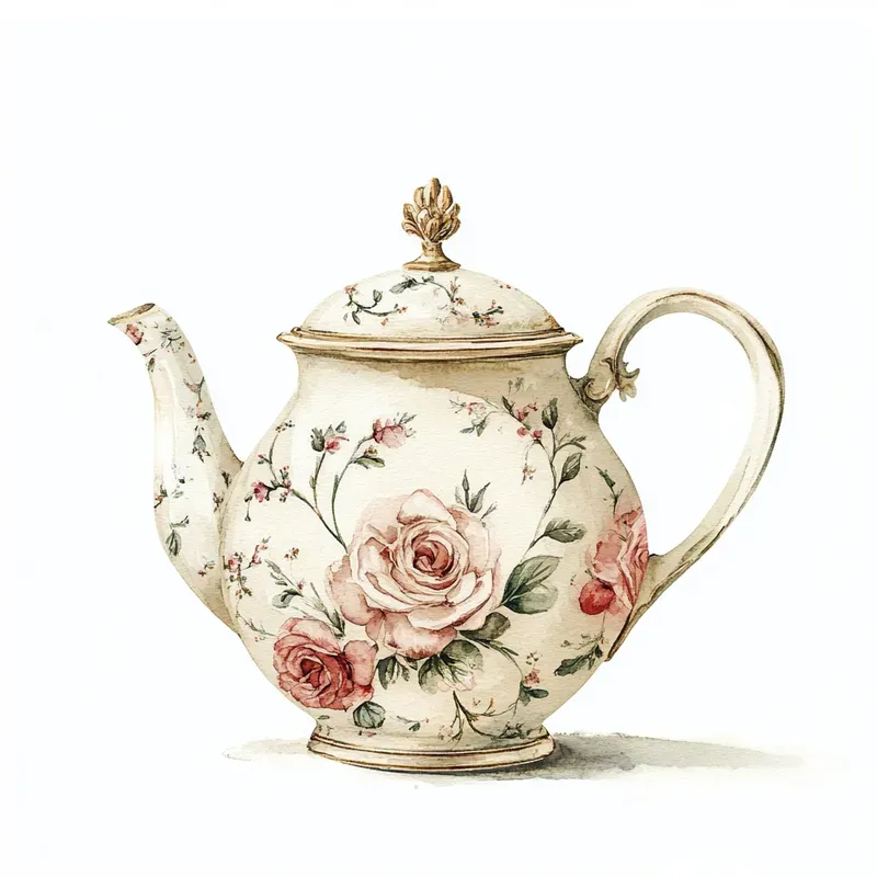 Elegant Parisian Cafe Watercolor Cliparts