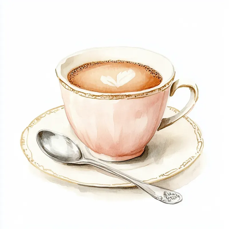 Elegant Parisian Cafe Watercolor Cliparts