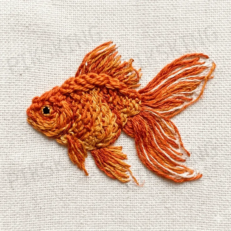 Realistic Textile Embroidery Art