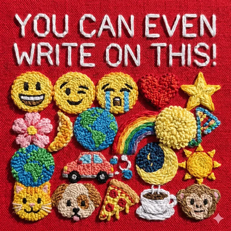 Realistic Textile Embroidery Art