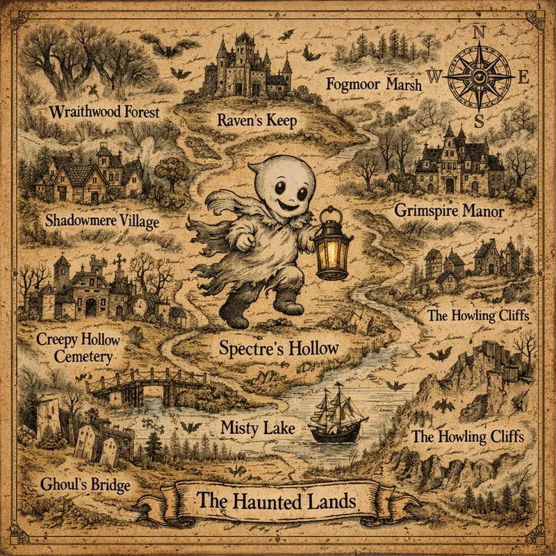 Vintage Whimsical Fantasy Map Makers