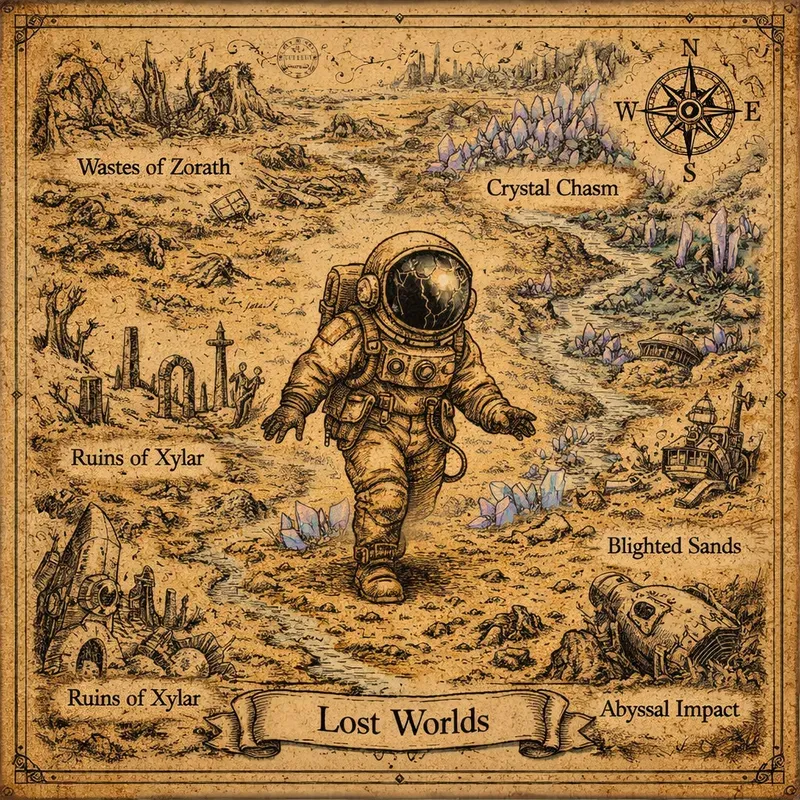 Vintage Whimsical Fantasy Map Makers