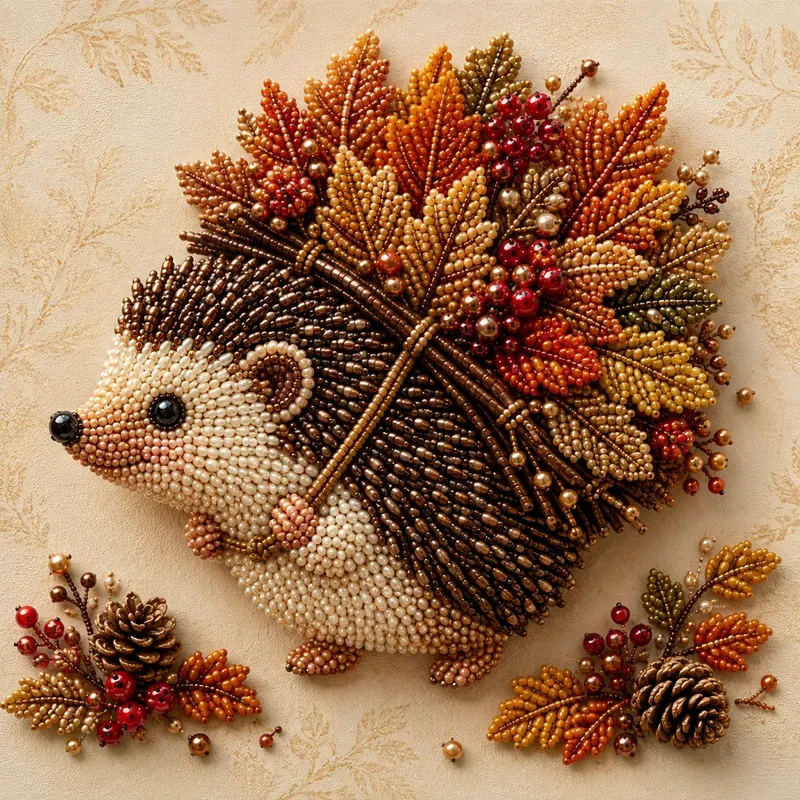 Whimsical Bead Art Animals