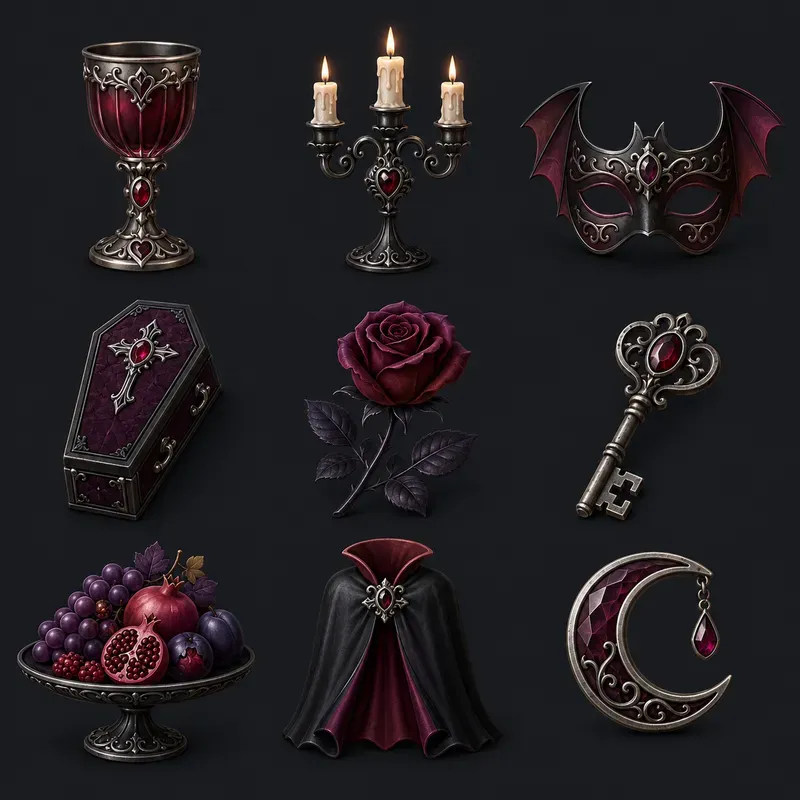 3D Halloween Clipart Icons