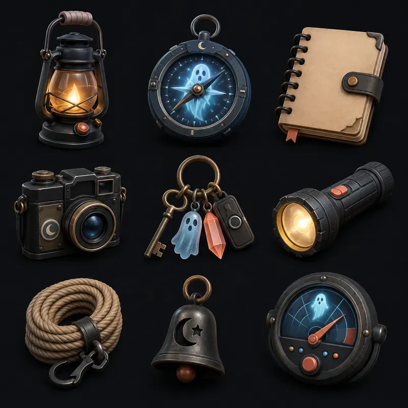 3D Halloween Clipart Icons