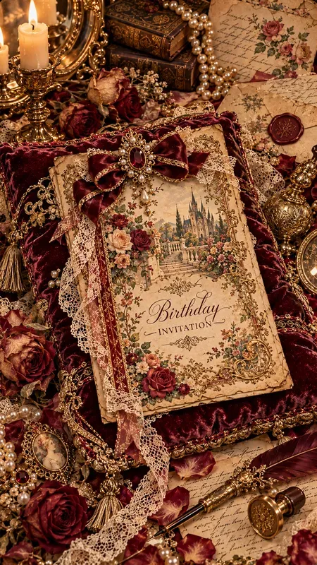 Victorian Birthday Party Junk Journals