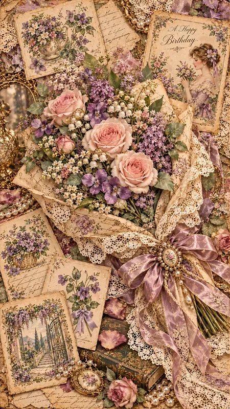 Victorian Birthday Party Junk Journals