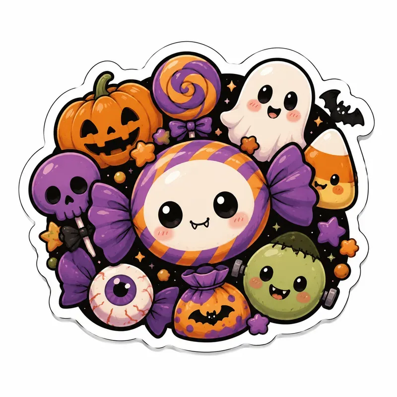 Cute Halloween Sticker Generator