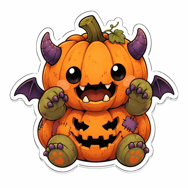 Cute Halloween Sticker Generator
