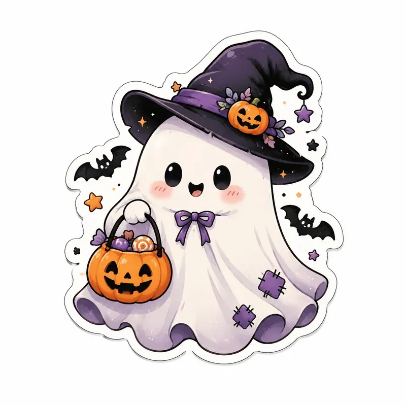 Cute Halloween Sticker Generator