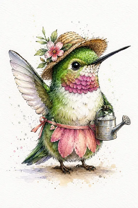Watercolor Artisan Birds And Pets