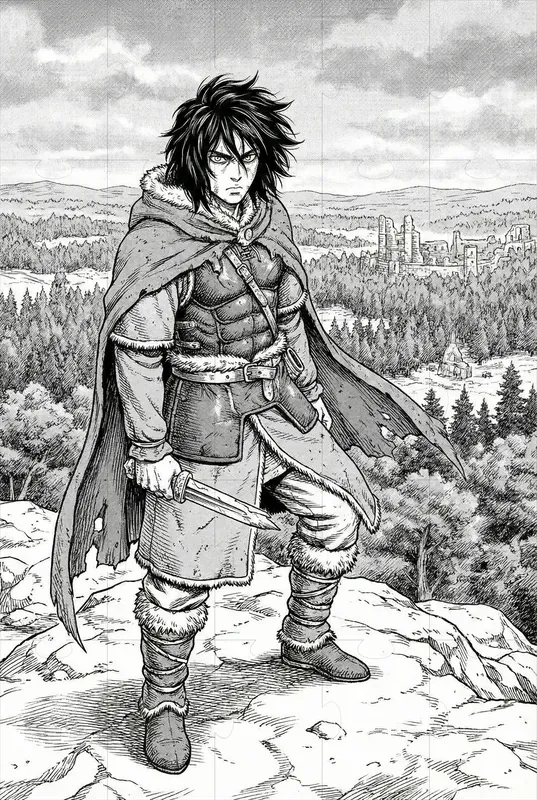 Yukimura Style Vinland Saga Manga Art