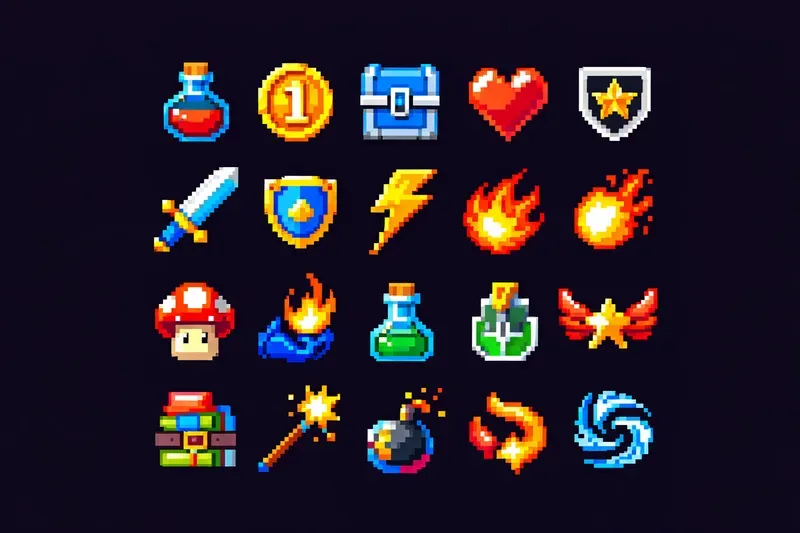 Geometric Pixel Icon Generator