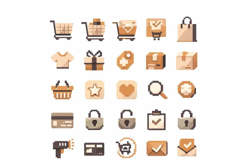 Geometric Pixel Icon Generator