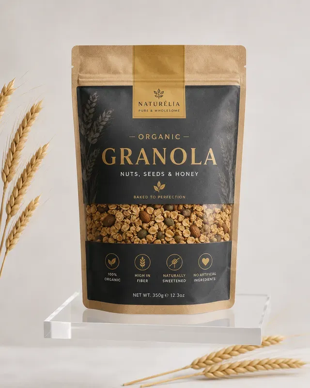 Premium Food Packaging Mockup Generator