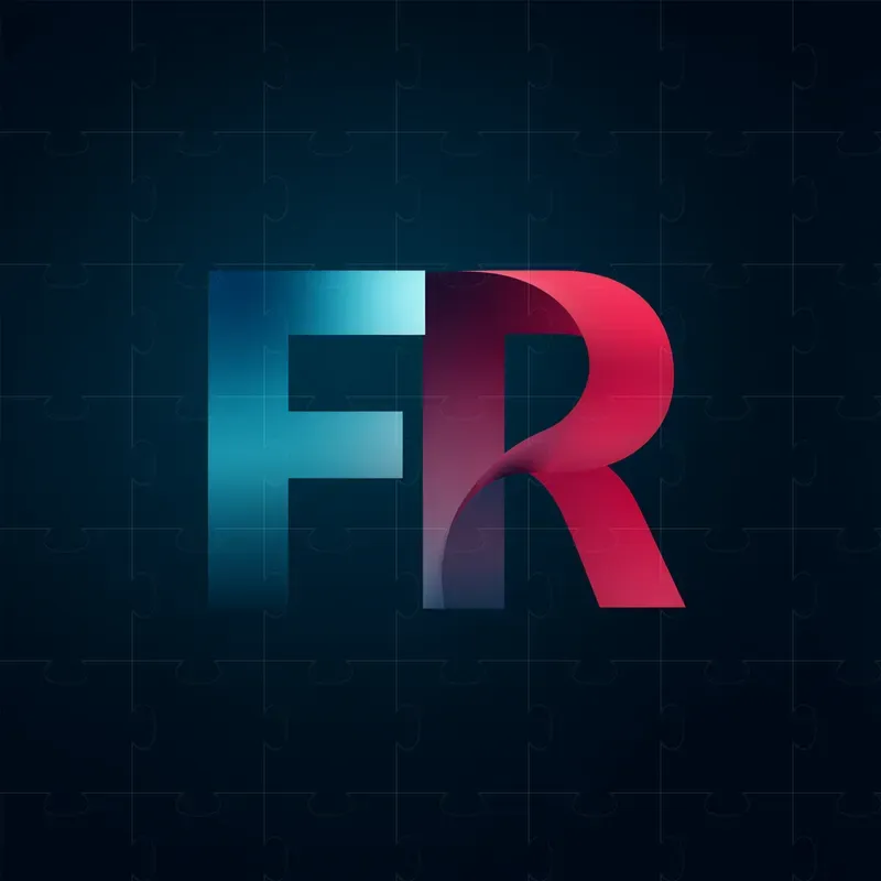 Minimalistic Ribbon Letter Logos