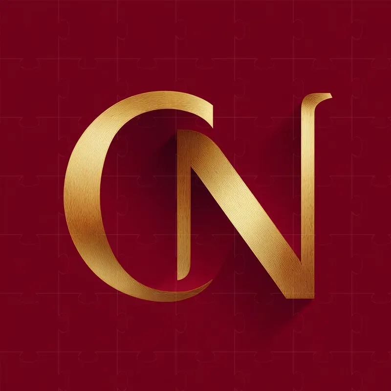 Minimalistic Ribbon Letter Logos