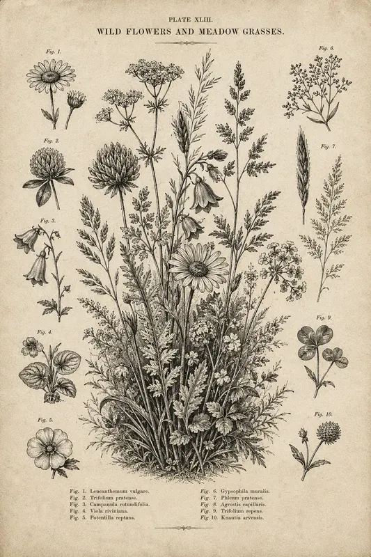 Antique Botanical Engraving Collections