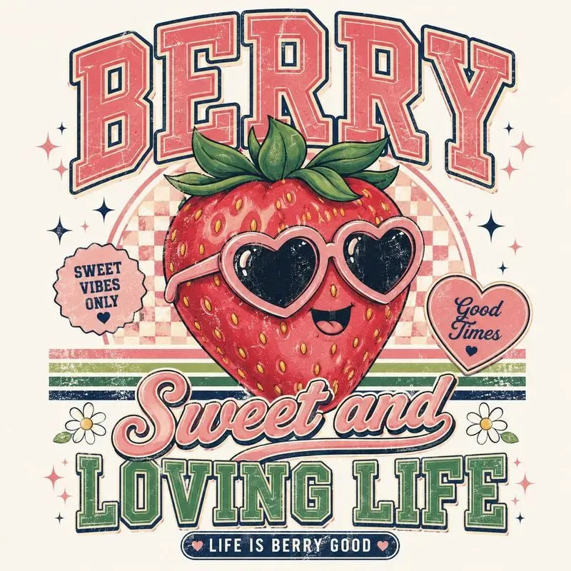Vintage Fruit Quote Tshirt Generator