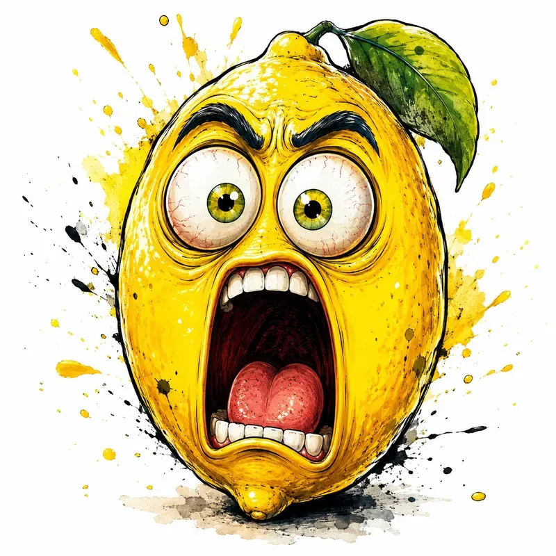 Expressive Fruit Character Art