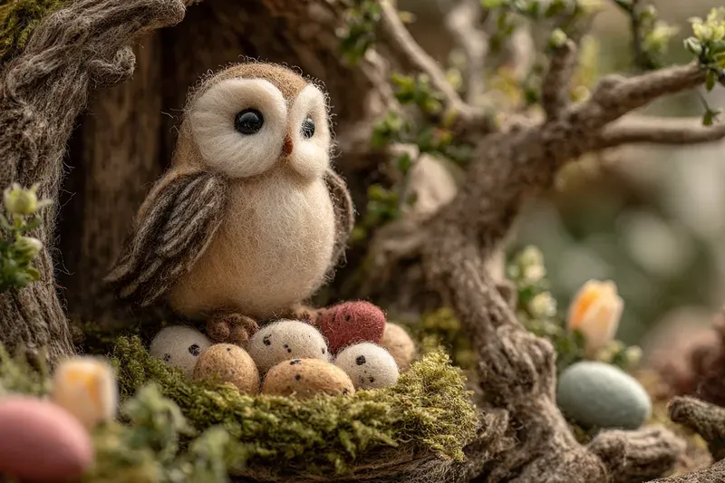 Needlefelted Easter Garden Tales