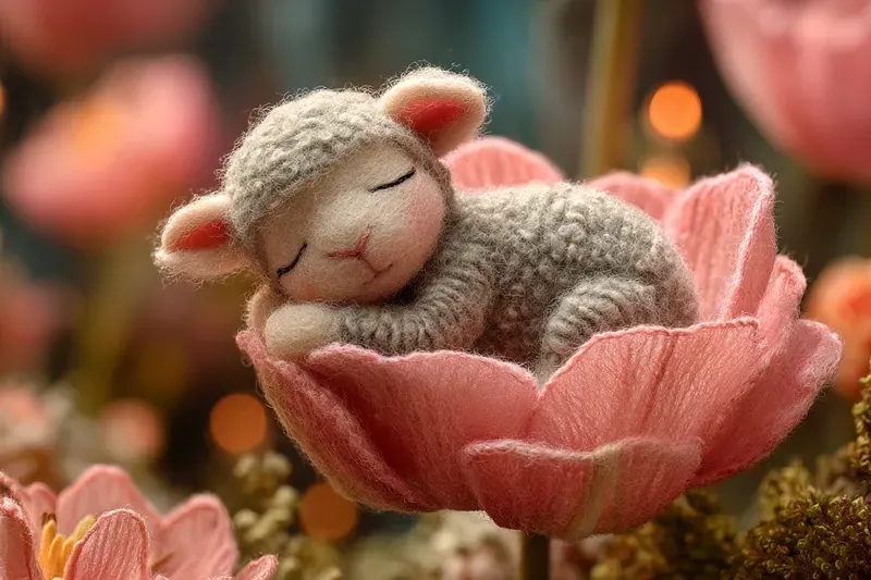 Needlefelted Easter Garden Tales