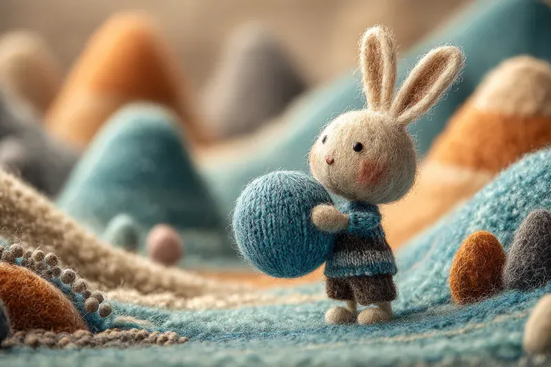 Needlefelted Easter Garden Tales