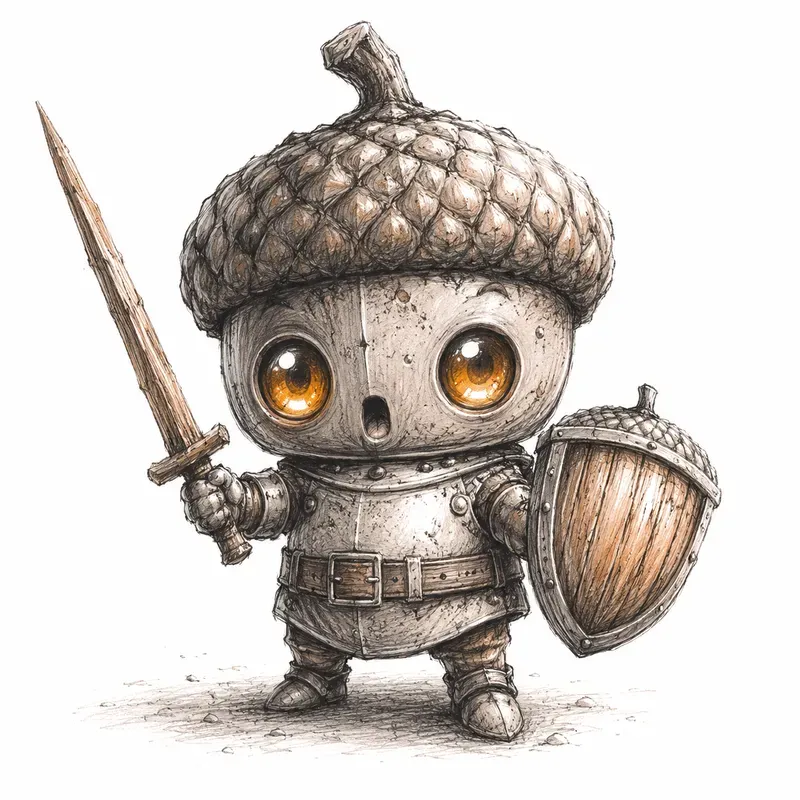 Cute Creepy Scribble Monsters Art