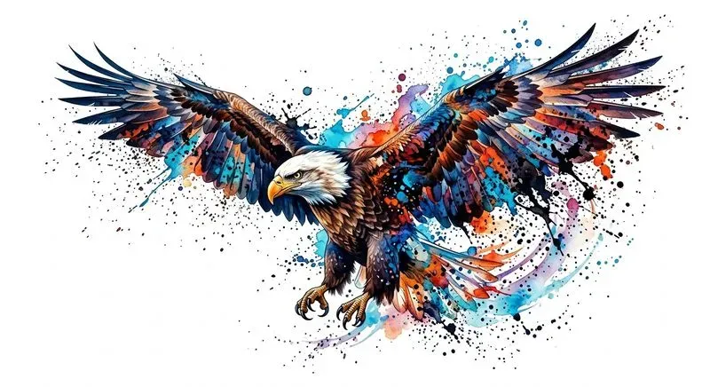 Dynamic Ink Splash Graphic Art