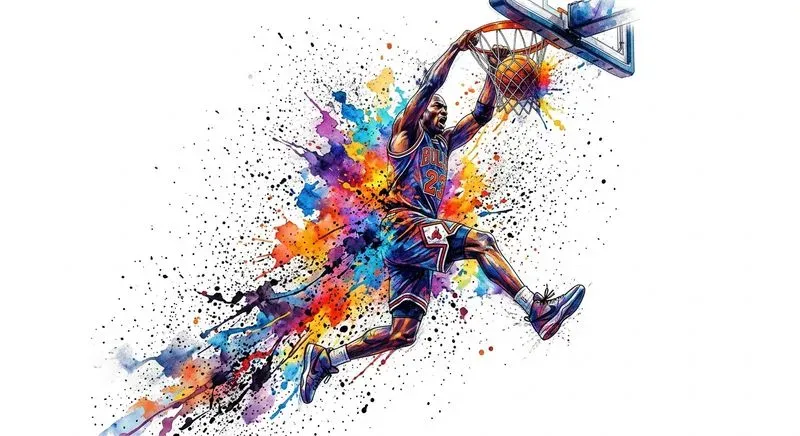 Dynamic Ink Splash Graphic Art