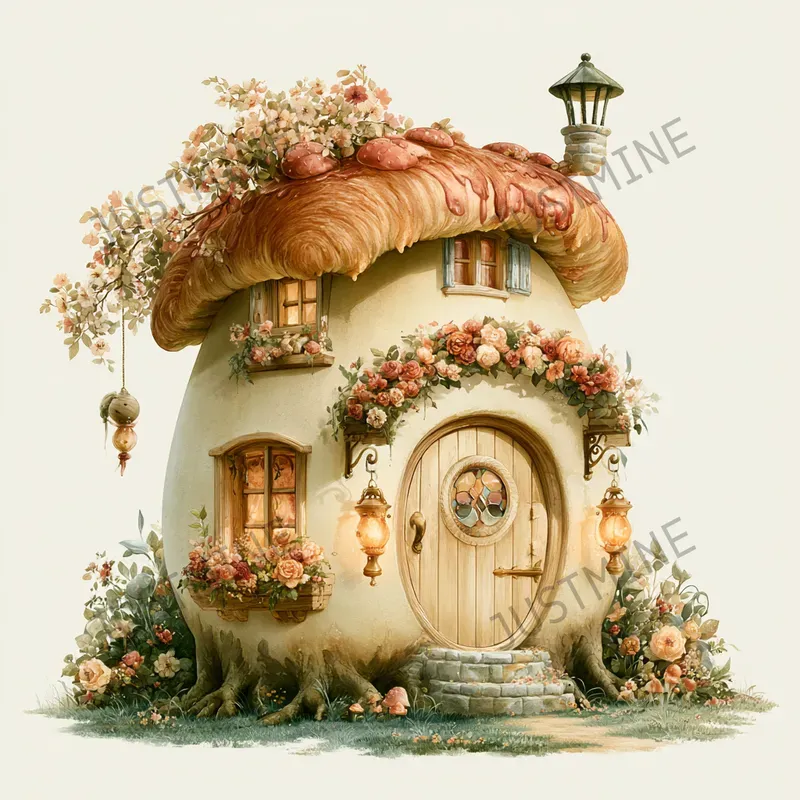 Fairytale Bakery Village Clipart