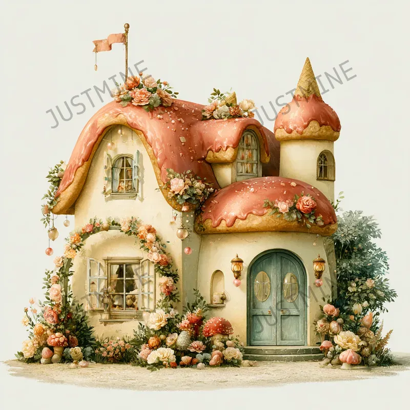 Fairytale Bakery Village Clipart