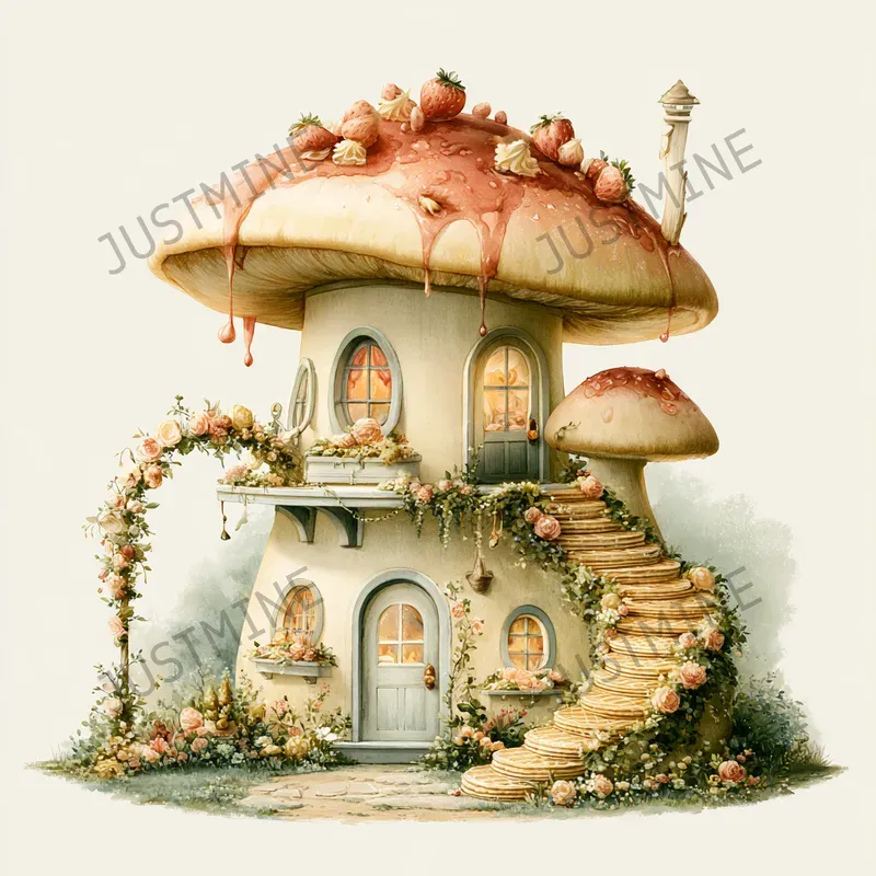 Fairytale Bakery Village Clipart