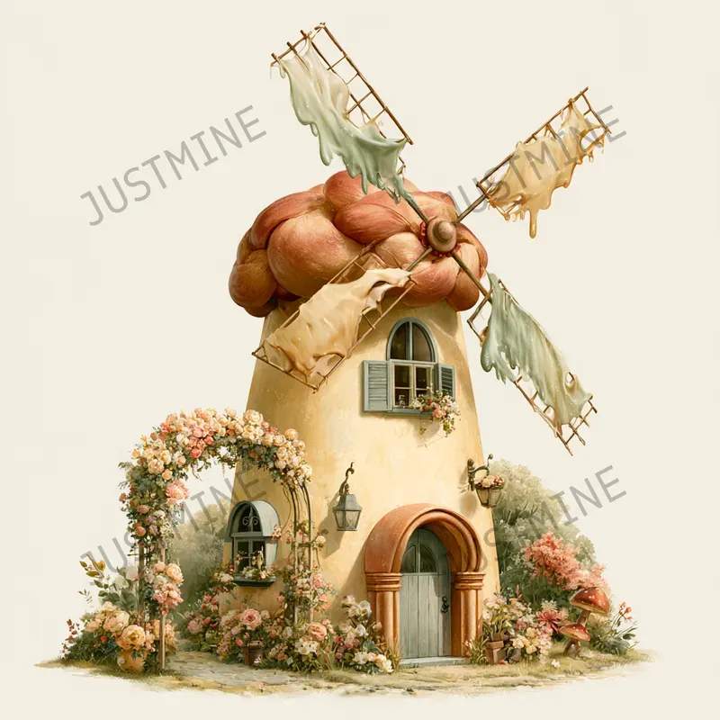 Fairytale Bakery Village Clipart