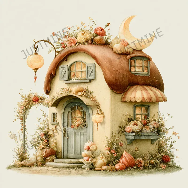 Fairytale Bakery Village Clipart