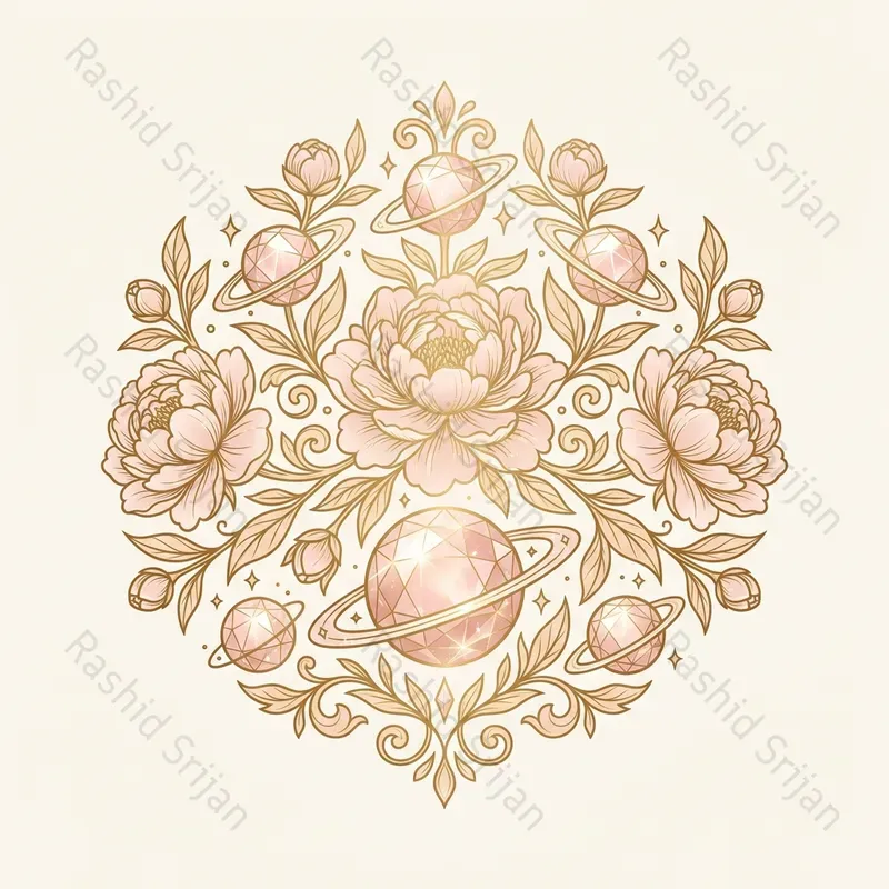Celestial Goldline Pod Botanical Assets