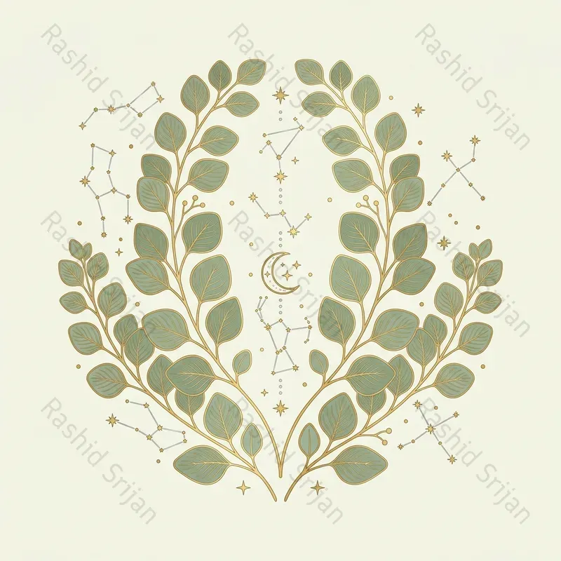 Celestial Goldline Pod Botanical Assets