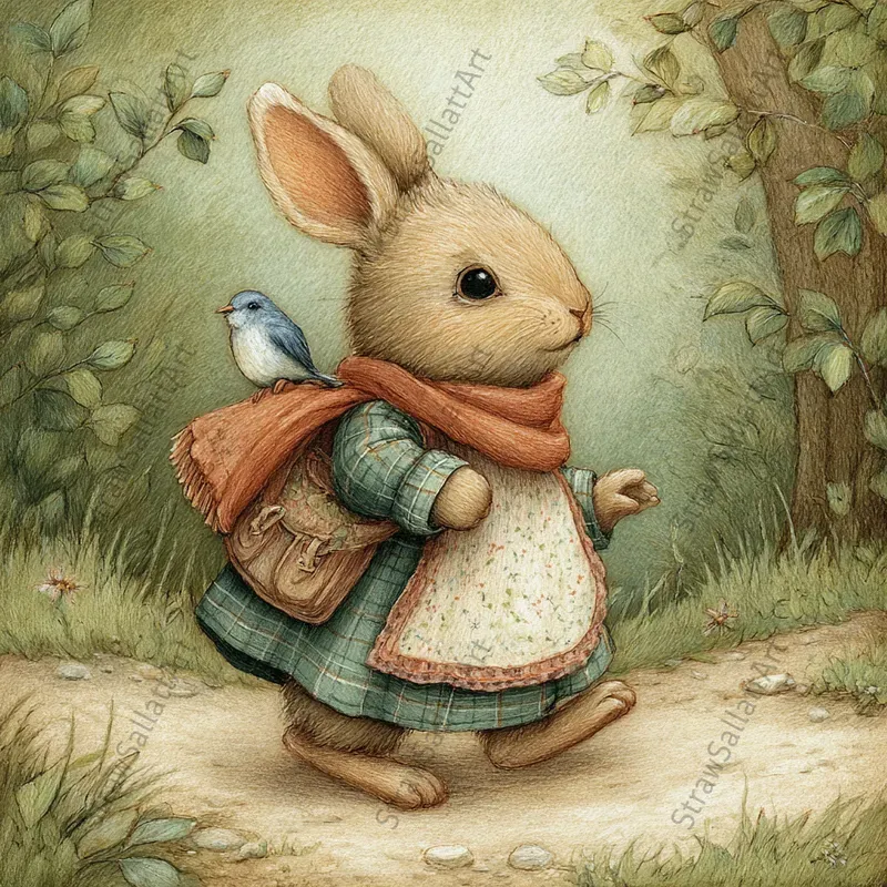 Woodland Fairytale Storybook Art Pages