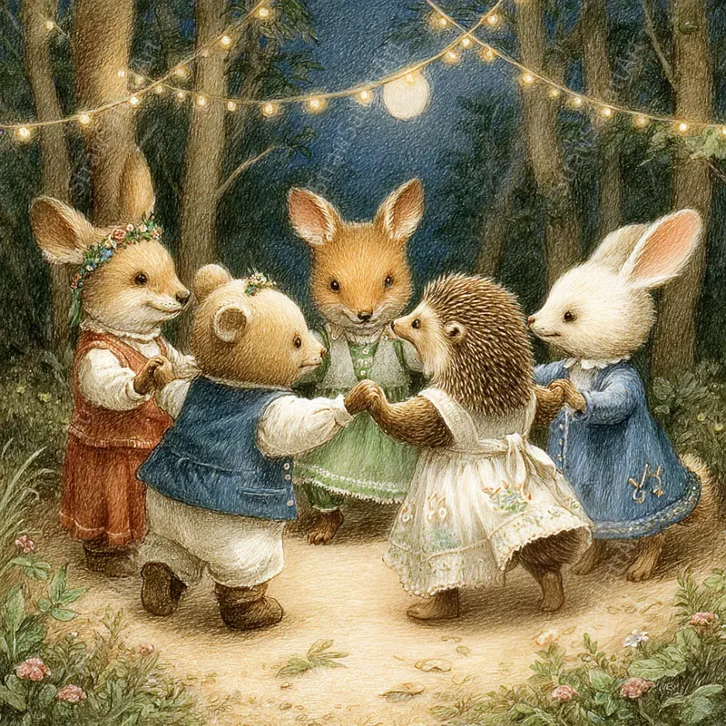 Woodland Fairytale Storybook Art Pages