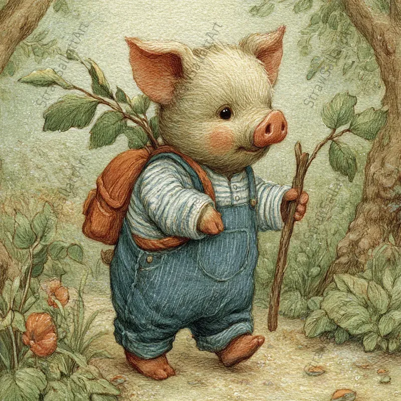 Woodland Fairytale Storybook Art Pages