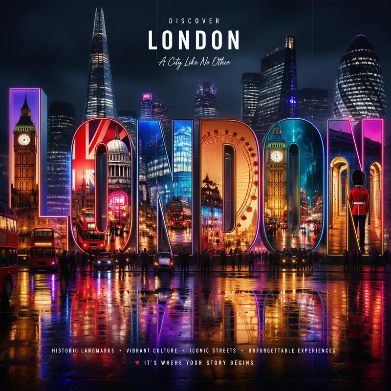 Cyberpunk Travel Typography