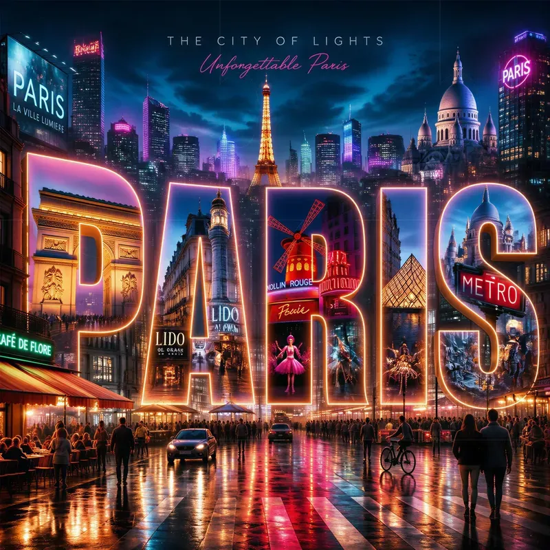 Cyberpunk Travel Typography