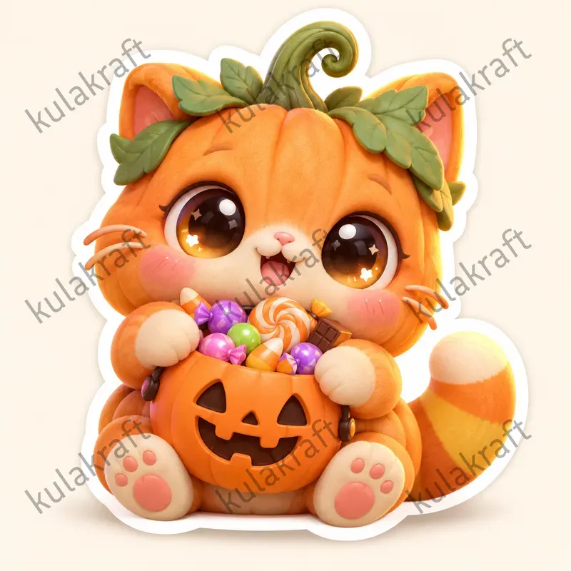 Weird Cute Halloween Sticker Packs