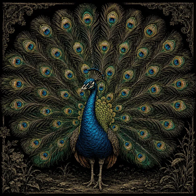 Midnight Scratch Art Wildlife