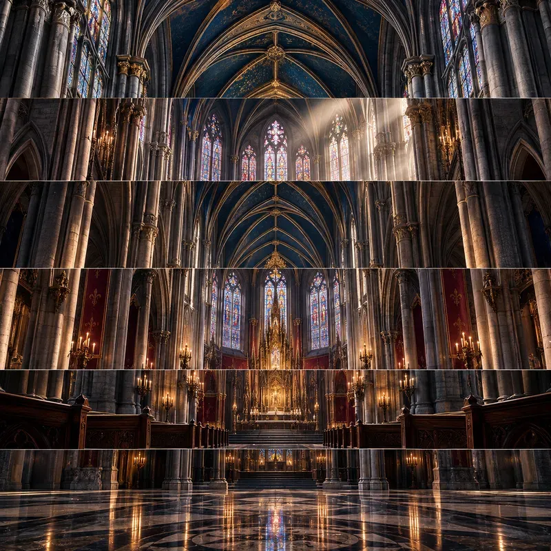 Horizontal Slice Illusions