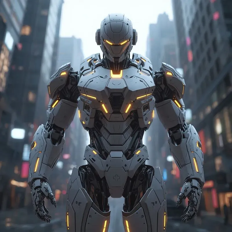 Cyberpunk Mecha Robot Gens