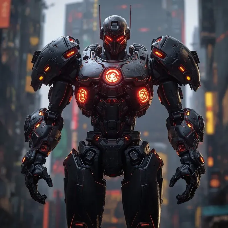 Cyberpunk Mecha Robot Gens